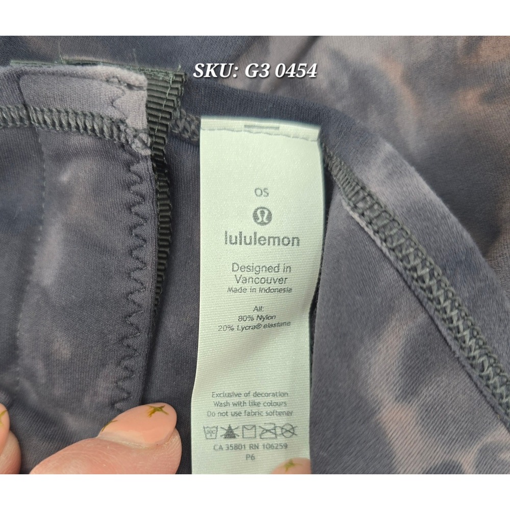 Lululemon Vinyasa Scarf Nulu Tie Dye Smoky Rose Black Convertible Wrap NWT - Picture 5 of 7